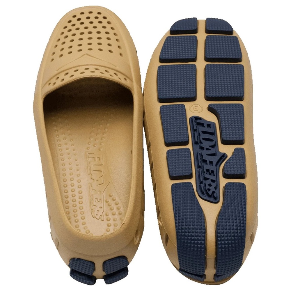 Floafers Beige Black Driver Slip‎ On Water Shoes Size 6